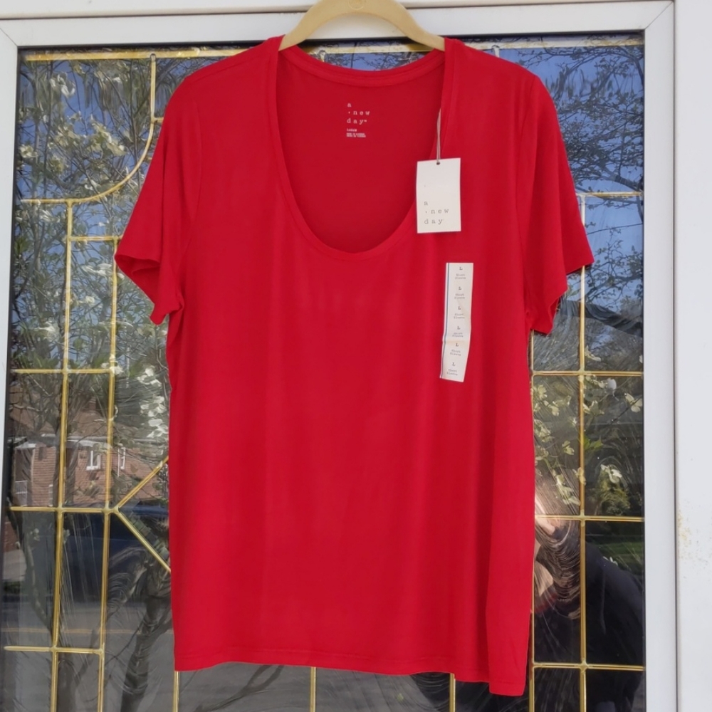 A New Day Red T-shirt/Tee